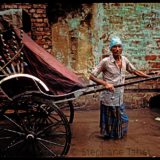 Rickshaw man kolkata india